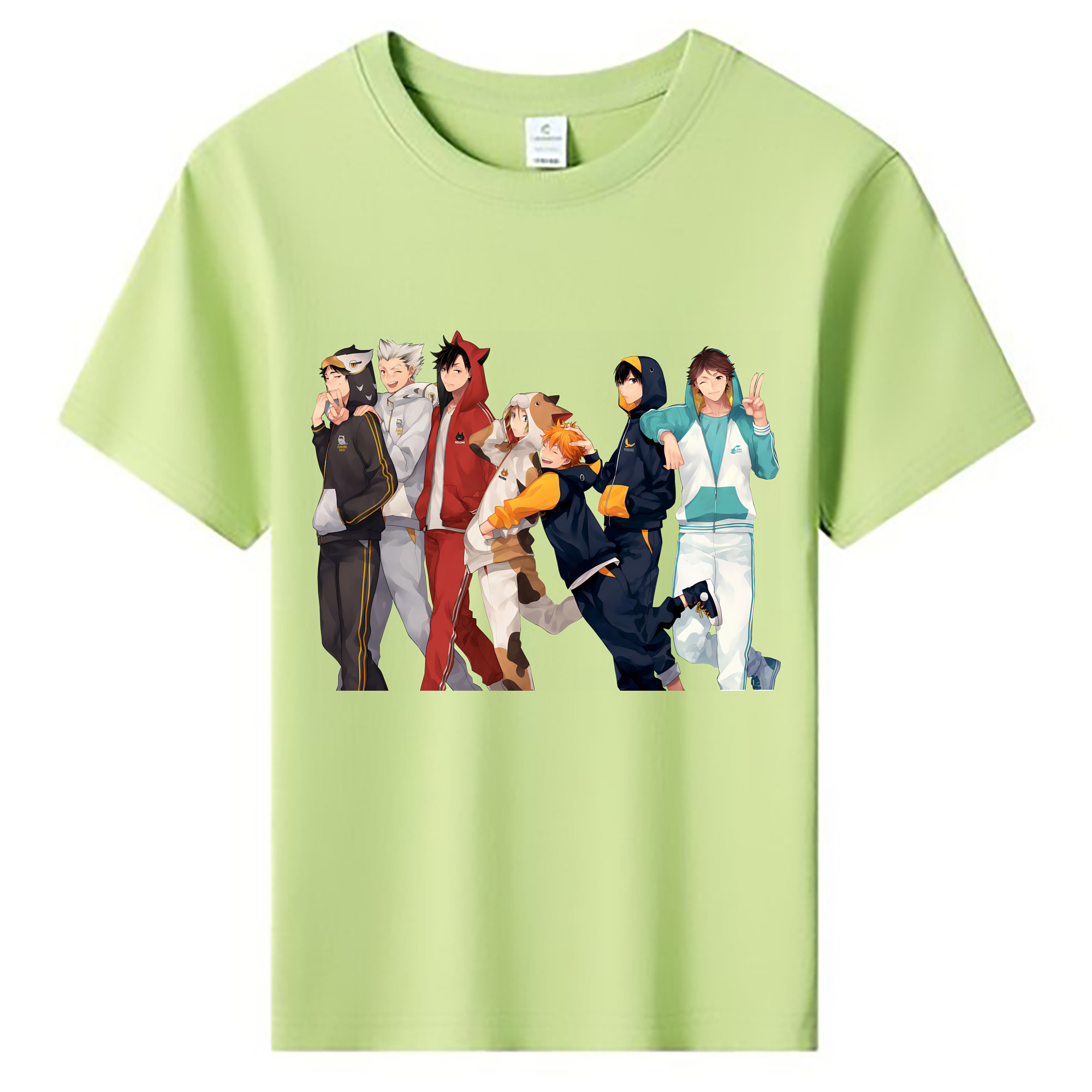 （画像用） ハイキュー!! Haikyu!! 綿100％キッズTシャツ（フロントプリント）